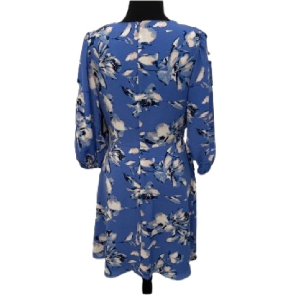 Jessica Howard Elegant Blue Floral Dress - Picture 2 of 7